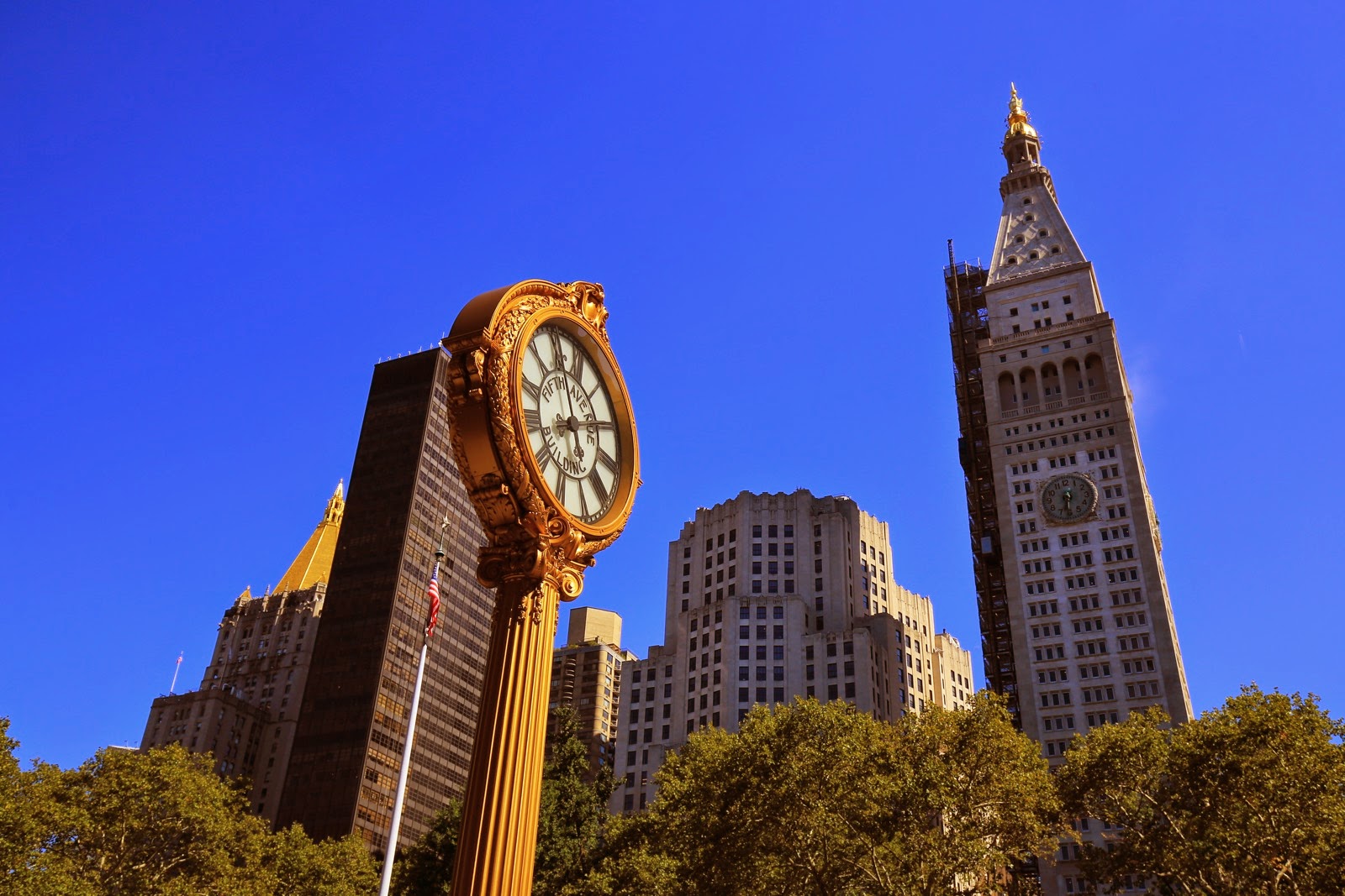 L’horloge dorée de la 5e Avenue