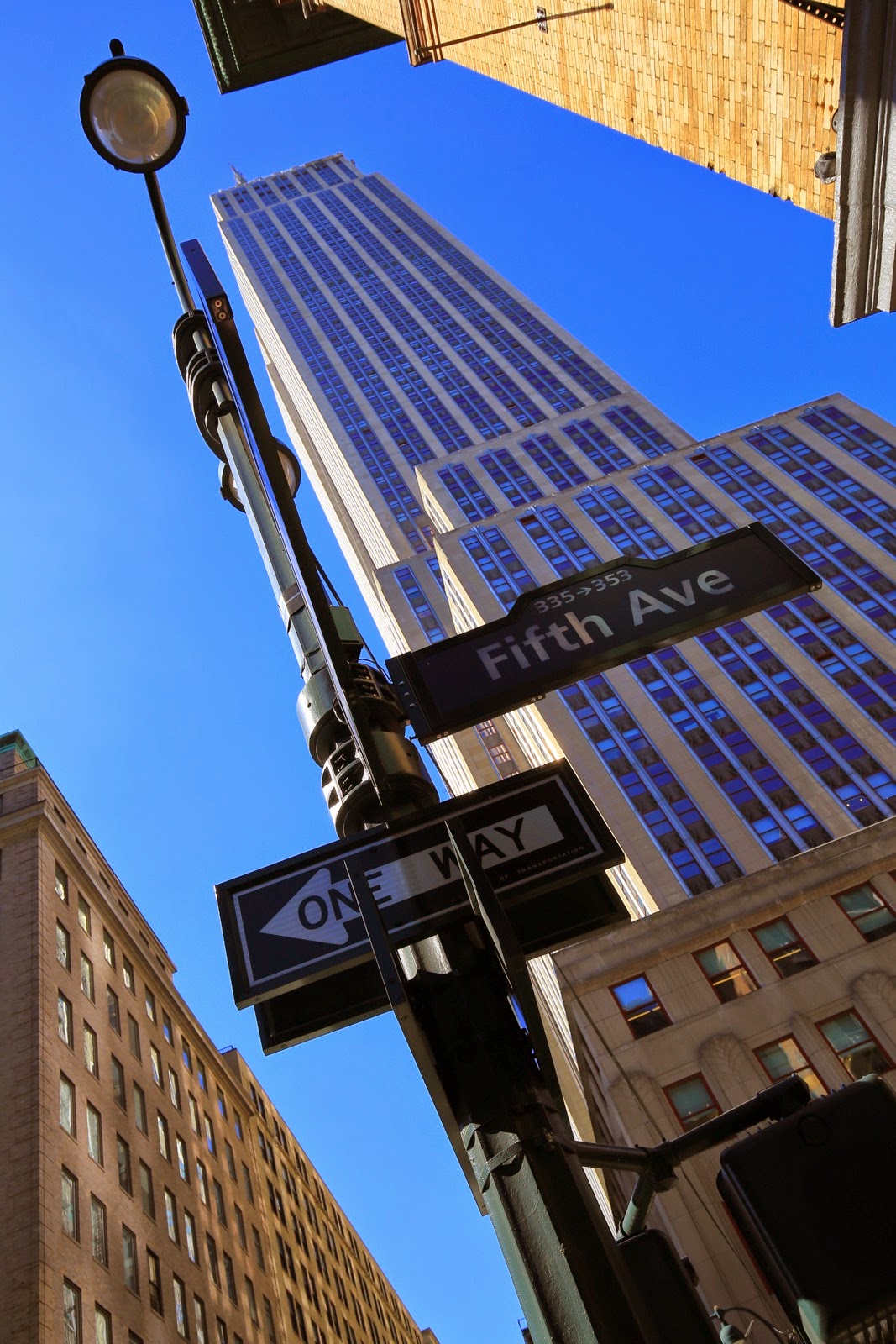Plaque de rue de la Fifth Avenue