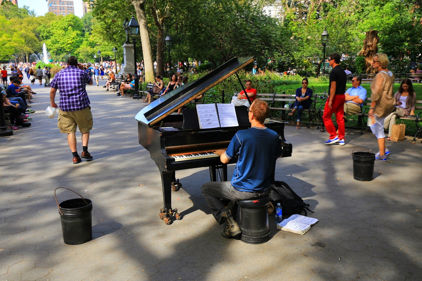 Un pianiste dans Washington Square