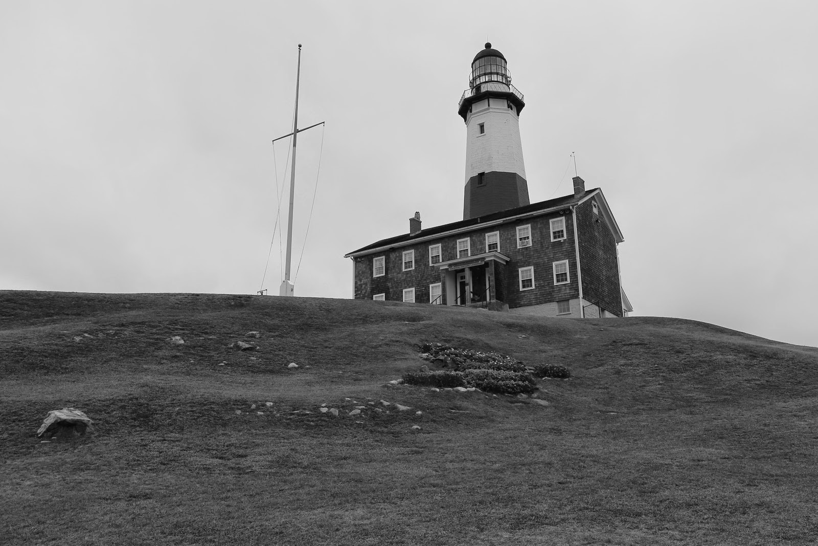 Le phare de Montauk en noir et blanc