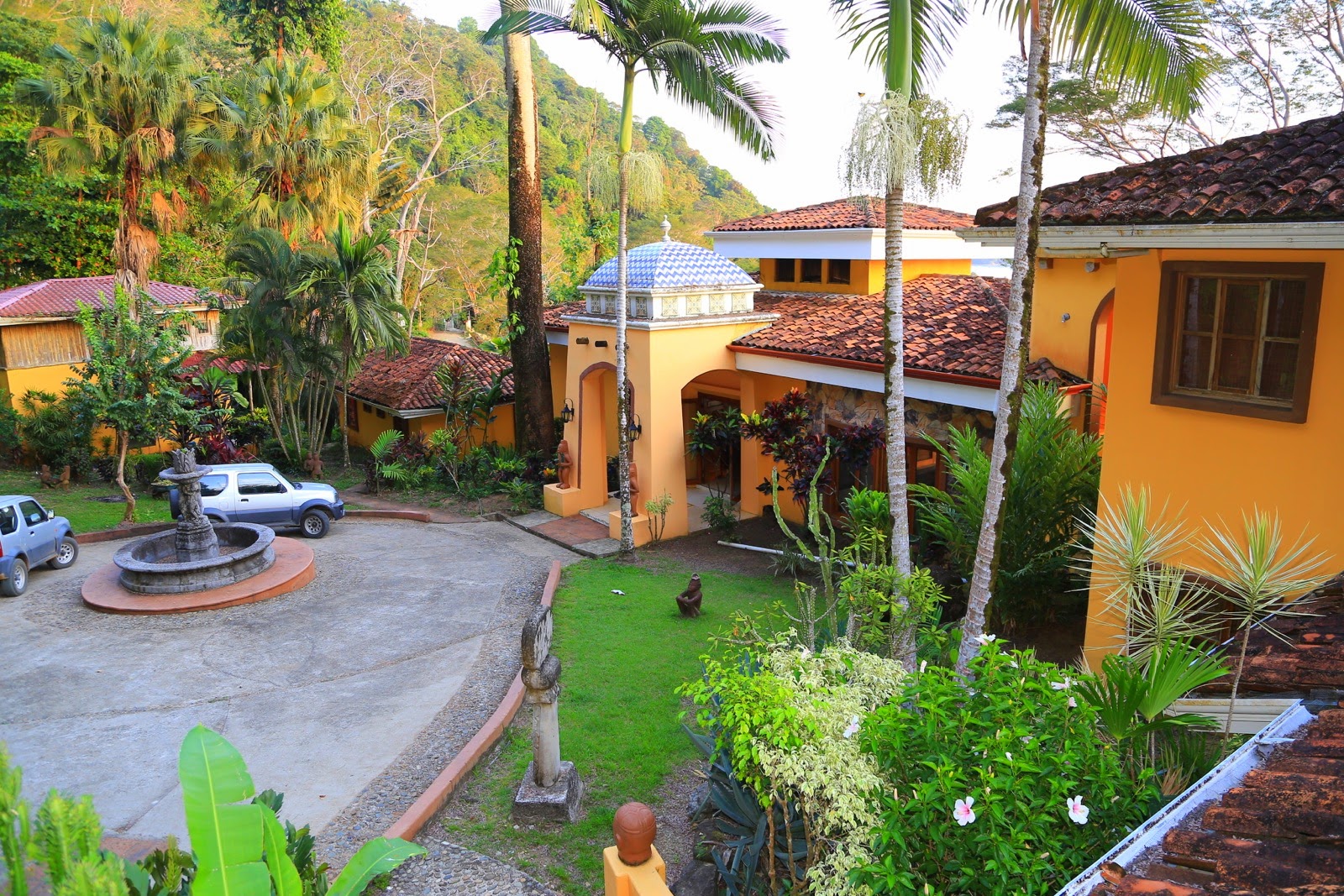 Les jardins de la villa de Dominical