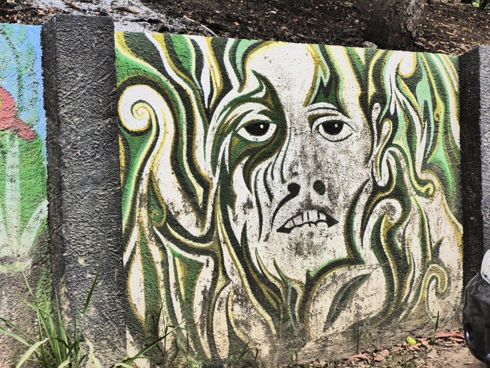 Une fresque psychédélique dans les rues de Montezuma