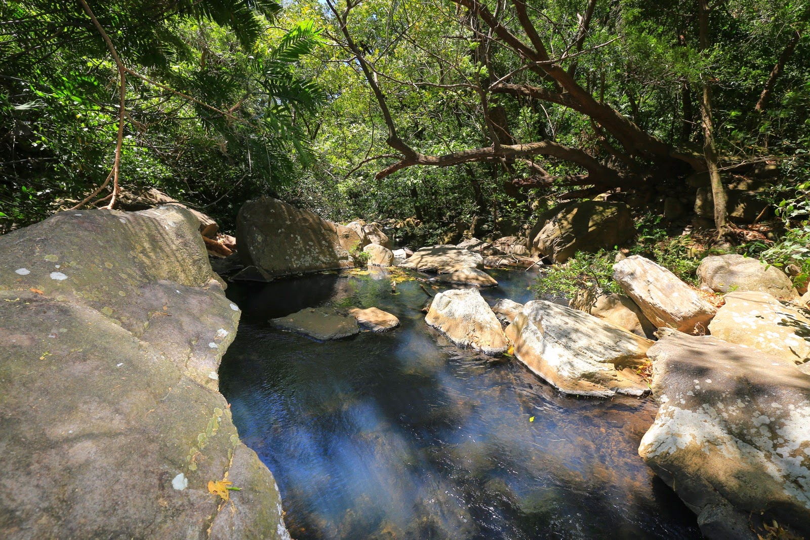 Le rio en contrebas de la cascade