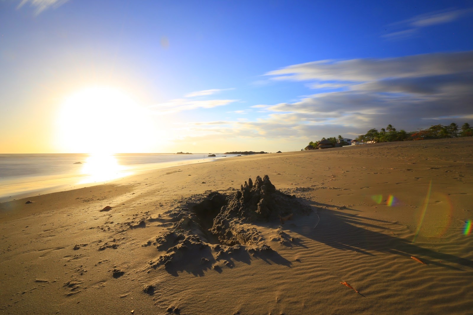 Sable balayé par le vent