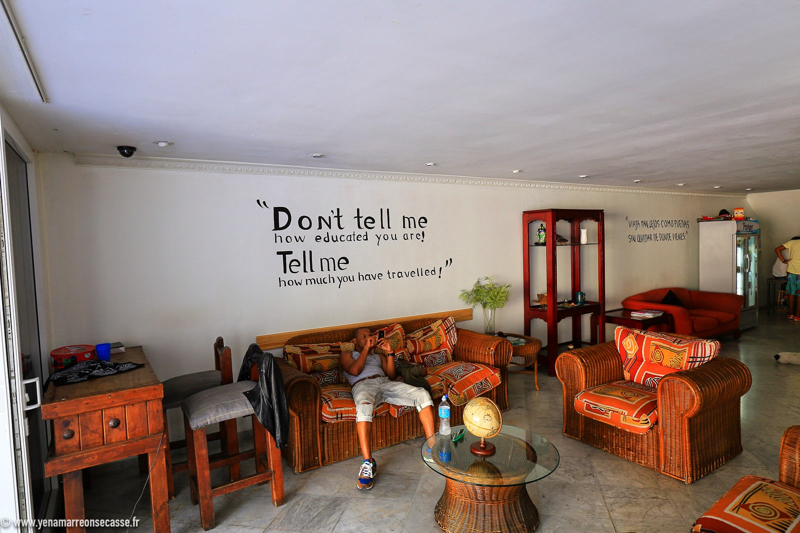 Salon commun de l’hostel