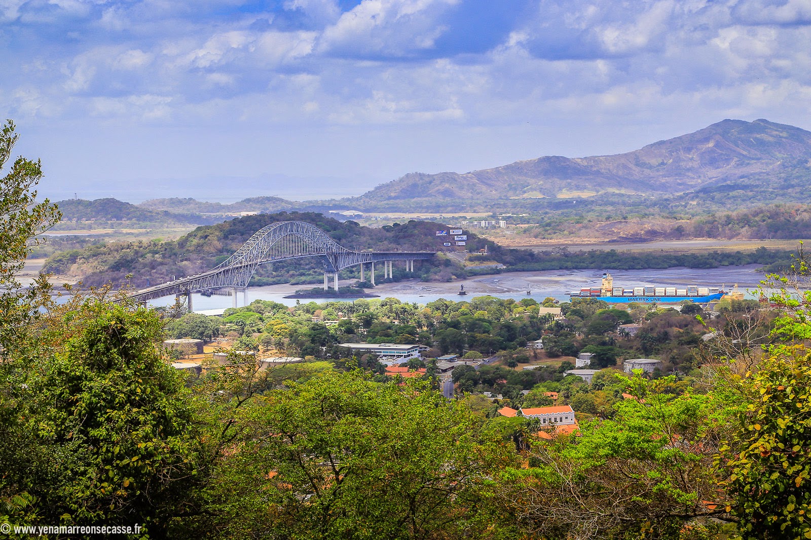 Le Pont des Amériques depuis le Cerro Ancón