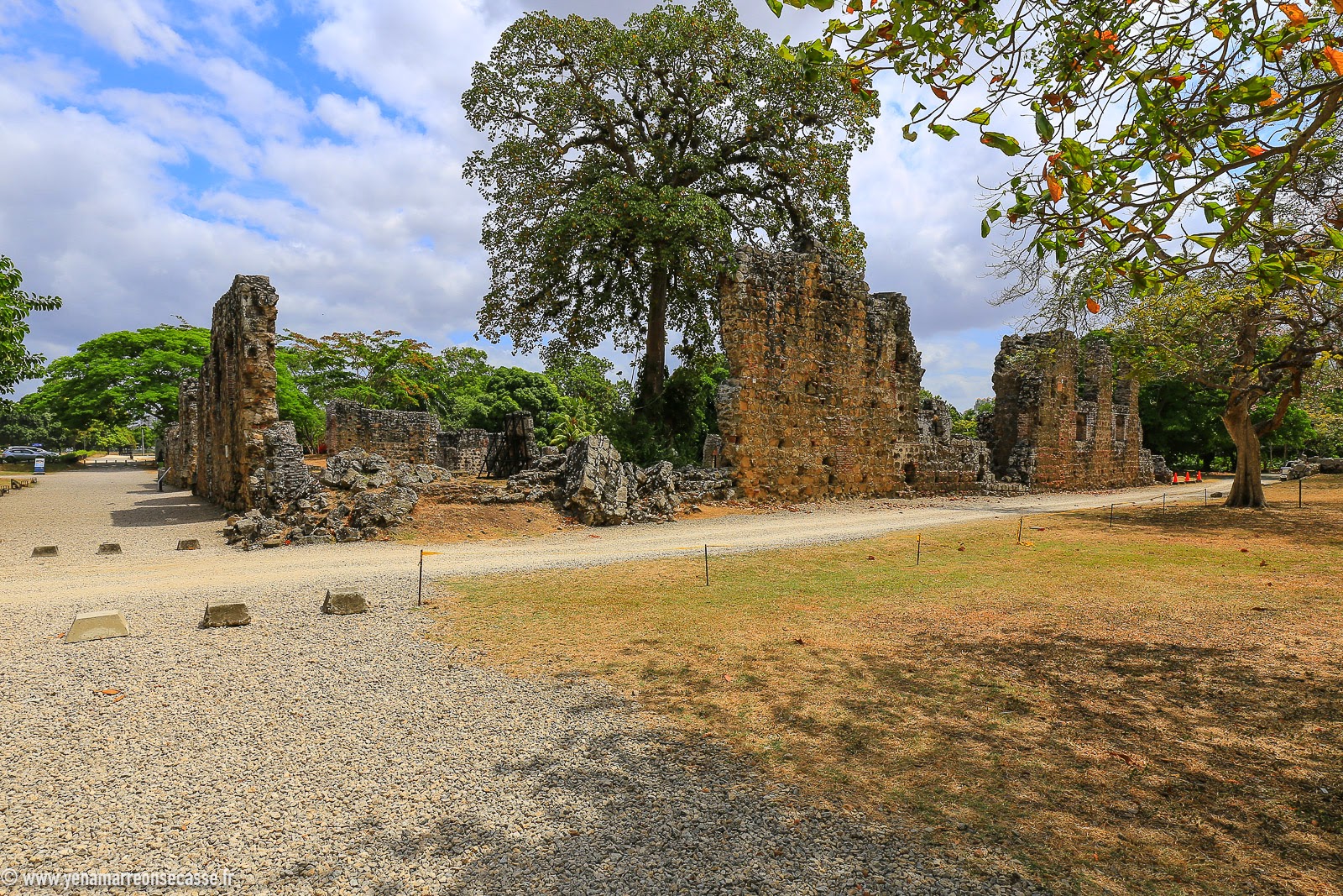 Ruines de pierre de Panama Viejo