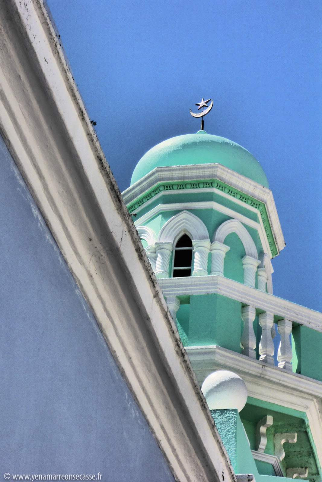 Minaret vert d’une mosquée