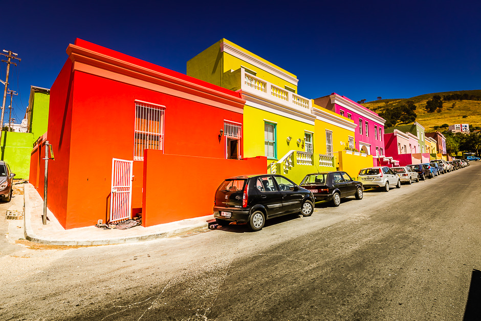 Maisons colorées de Bo-Kaap à Cape Town