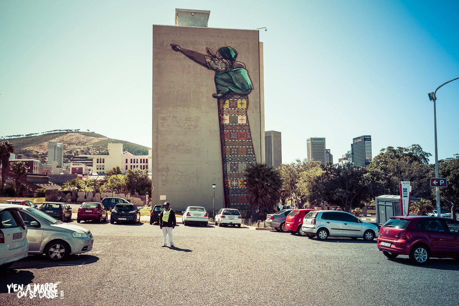 Fresque géante sur un immeuble