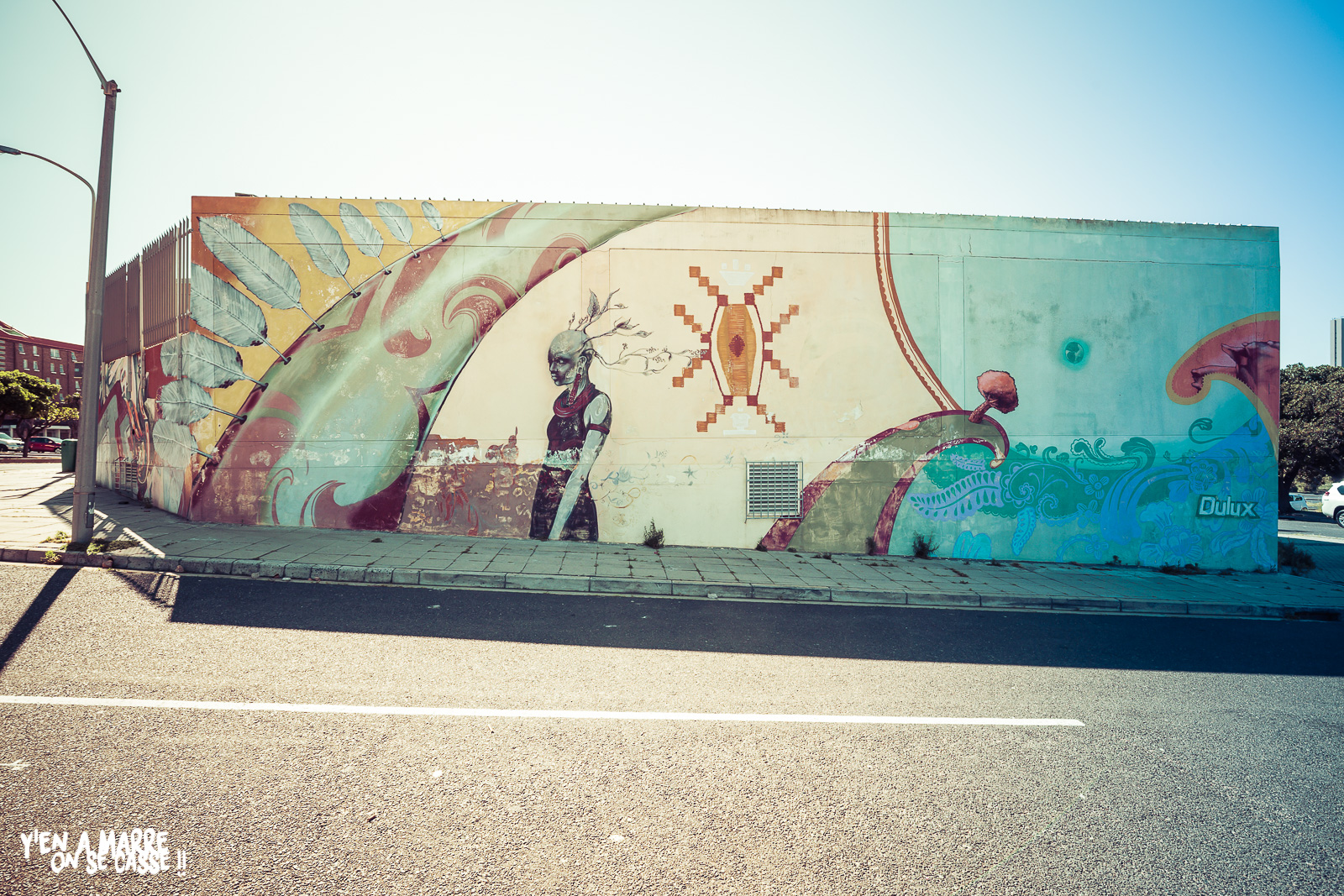 Fresque murale colorée