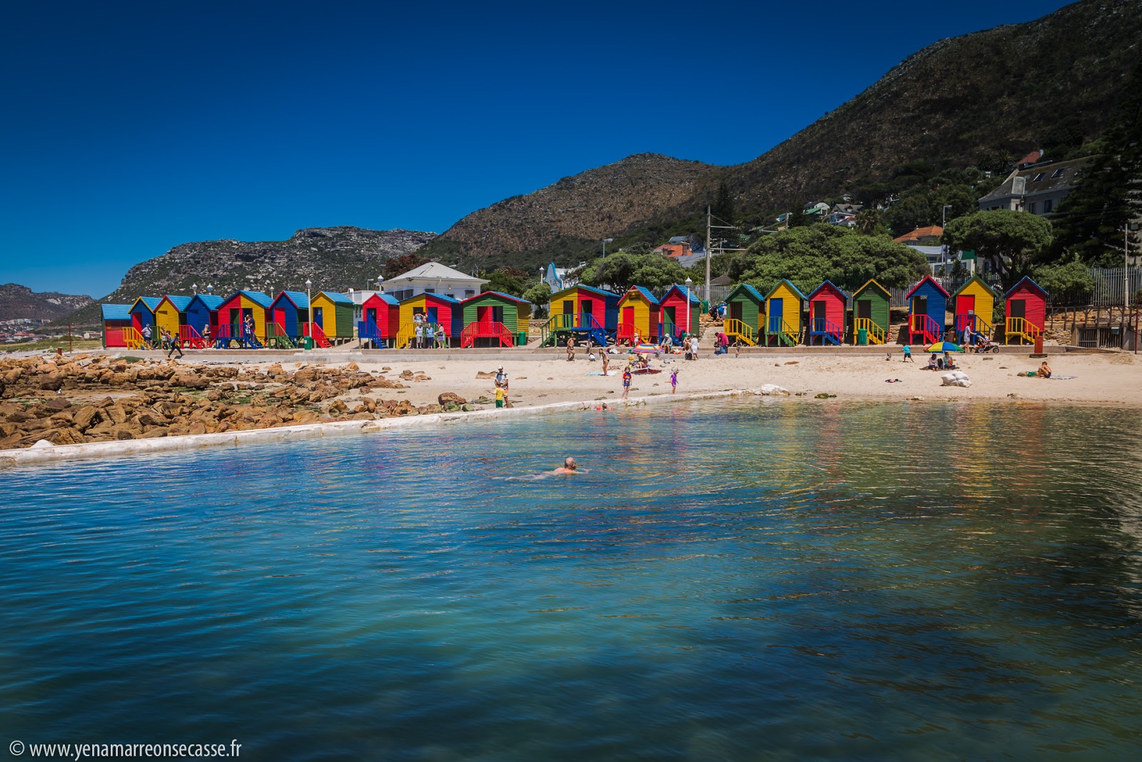 Cabines de bain colorées de St James