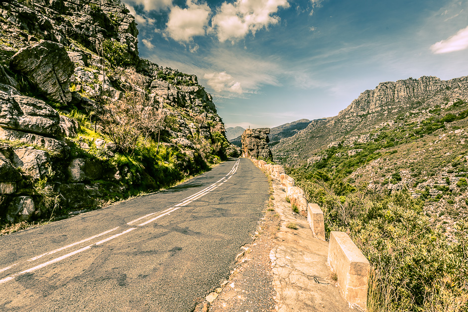 Route de montagne du Bain’s Kloof Pass