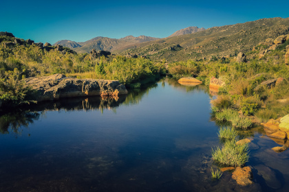 Rivière et montagnes autour de Beaverlac