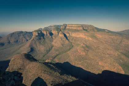 Les falaises du Blyde River Canyon au coucher du soleil