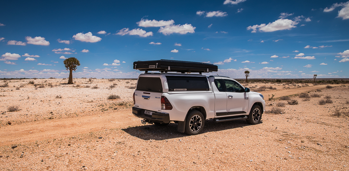 Notre 4x4 sur une piste du Karoo