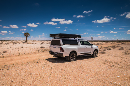 Notre 4x4 sur une piste du Karoo
