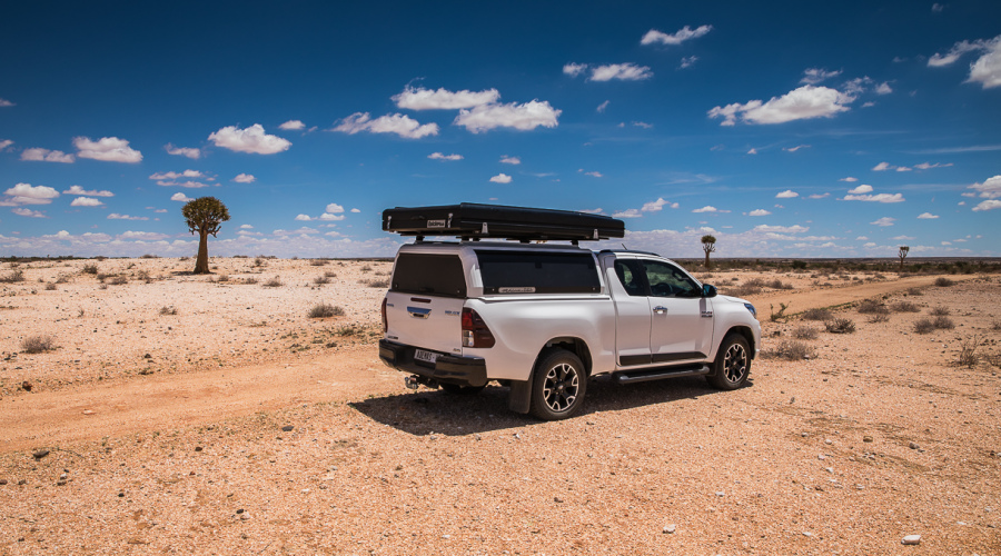Notre 4x4 sur une piste du Karoo