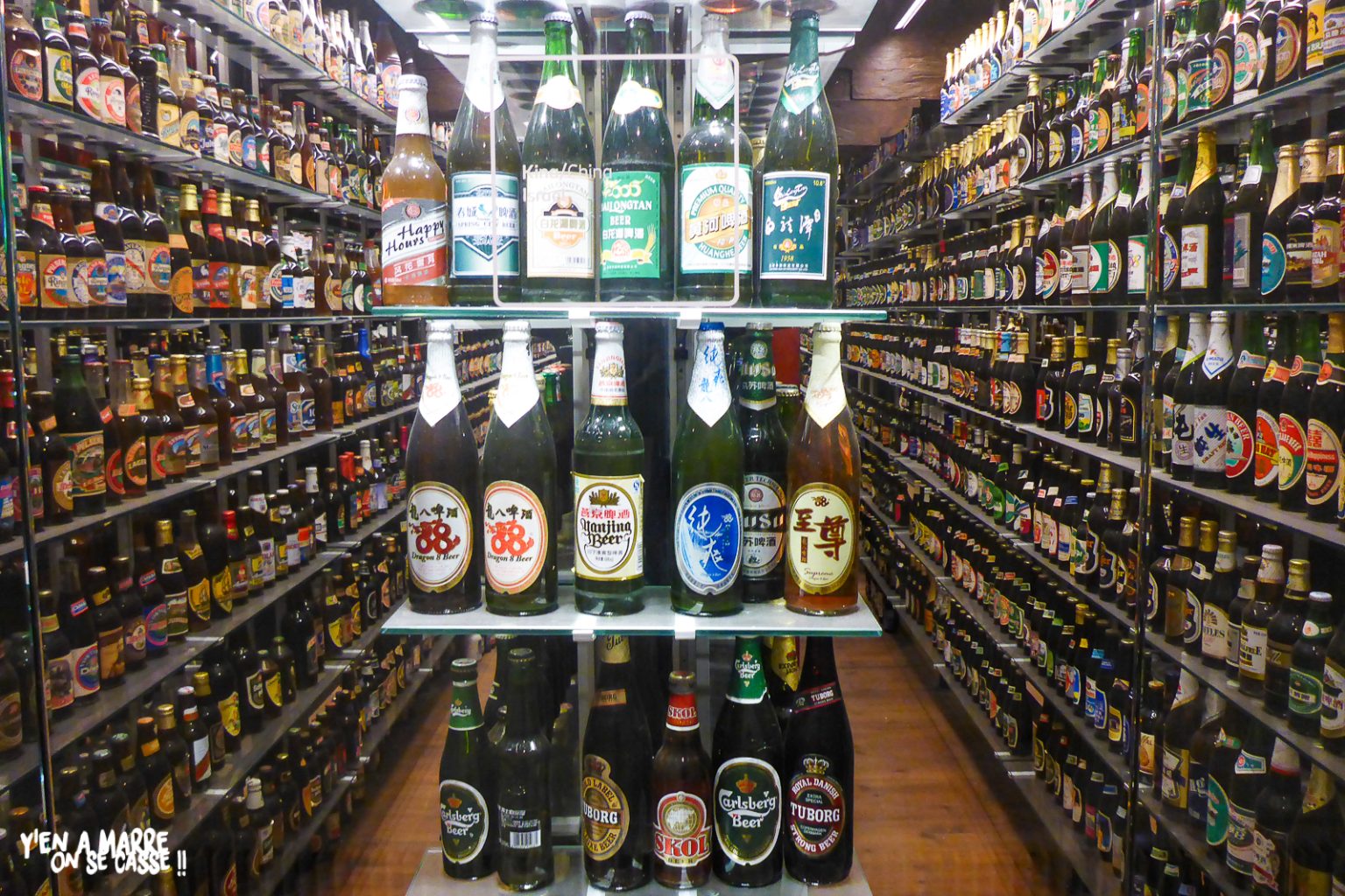 Bouteilles de bière du monde entier au musée Carlsberg