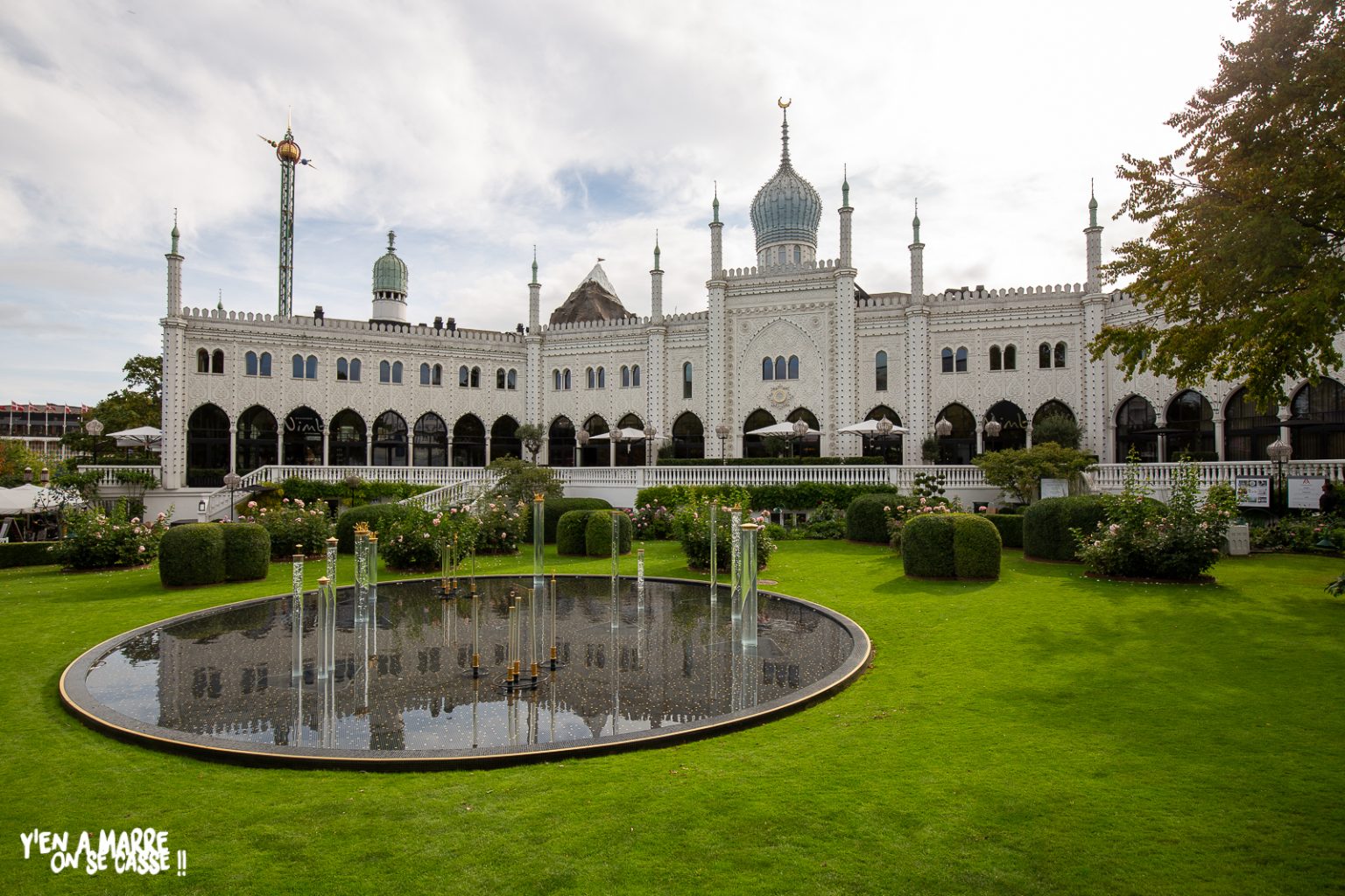 L’hôtel Nimb et son bassin aux jardins de Tivoli