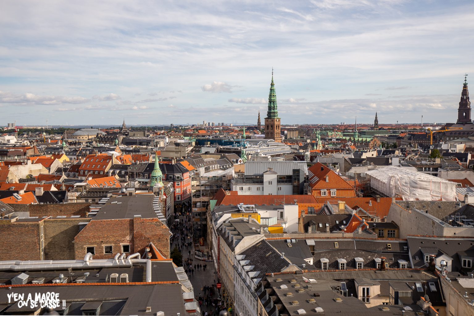 Les toits de Copenhague vus du sommet de la Rundetårn