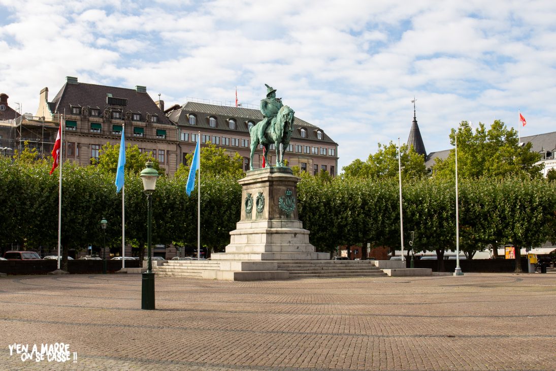 Statue équestre de Karl X Gustav sur Stortorget, à Malmö