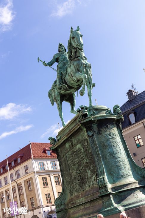 La statue équestre de Karl IX, surnommée Kopparmärra